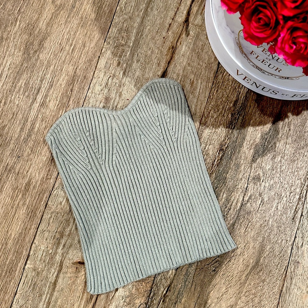 Strapless Sweater Top